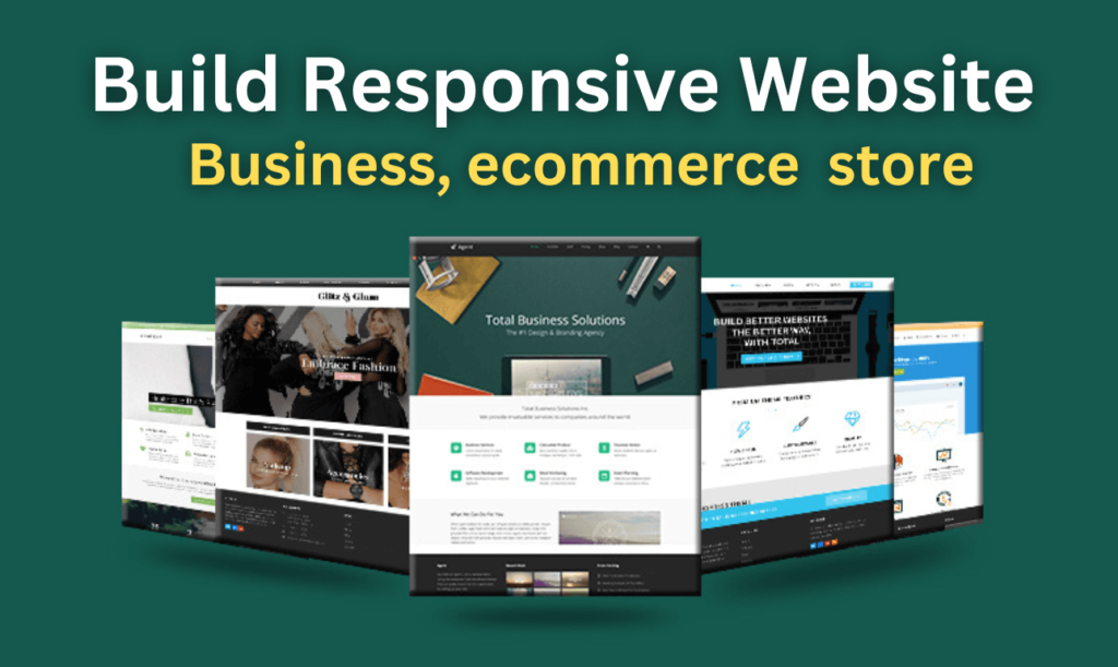 responsive Ecommerce simple websites