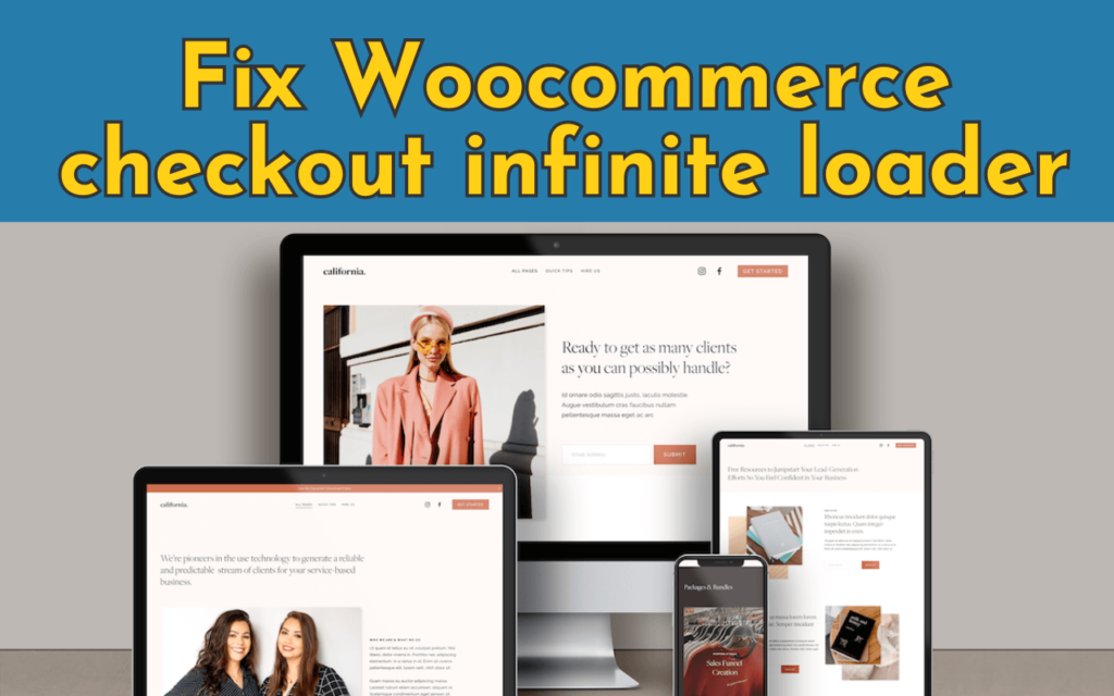 fix woocommerce checkout infinite loader