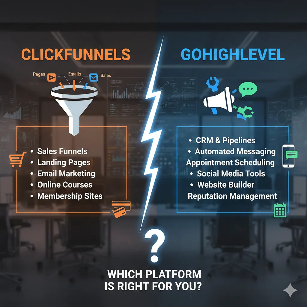ClickFunnels vs GoHighLevel
